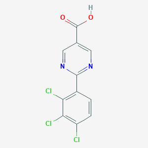 2-(2,3,4-Trichlorophenyl)pyrimidine-5-carboxylic acid