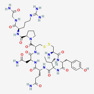 H-Cys(1)-D-Tyr-D-aIle-D-Gln-Asn-Cys(1)-D-Pro-D-Arg-Gly-NH2