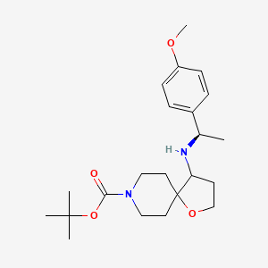 tert-Butyl 4-(((R)-1-(4-methoxyphenyl)ethyl)amino)-1-oxa-8-azaspiro[4.5]decane-8-carboxylate