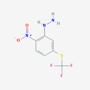 1-(2-Nitro-5-(trifluoromethylthio)phenyl)hydrazine