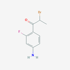 1-(4-Amino-2-fluorophenyl)-2-bromopropan-1-one