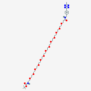 molecular formula C44H76N6O16 B14061505 Methyltetrazine-amino-PEG12-CH2CH2NHBoc 