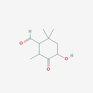 4-Hydroxy-2,2,6-trimethyl-5-oxocyclohexane-1-carbaldehyde