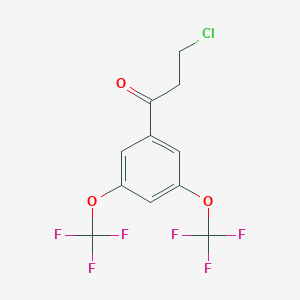 1-(3,5-Bis(trifluoromethoxy)phenyl)-3-chloropropan-1-one