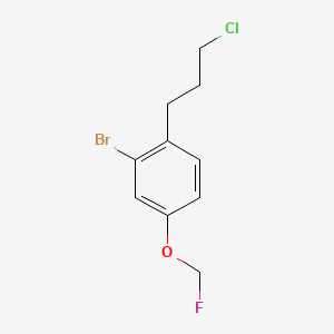 1-Bromo-2-(3-chloropropyl)-5-(fluoromethoxy)benzene