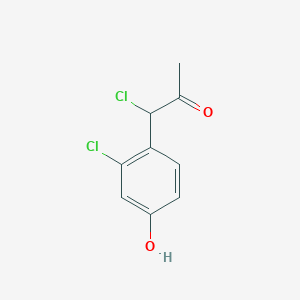 1-Chloro-1-(2-chloro-4-hydroxyphenyl)propan-2-one