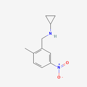molecular formula C11H14N2O2 B1406156 Cyclopropyl-(2-methyl-5-nitrobenzyl)-amine CAS No. 1525495-48-0