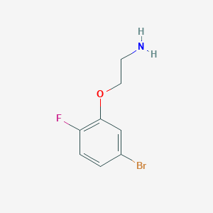 molecular formula C8H9BrFNO B1406159 2-(5-Bromo-2-fluorophenoxy)ethan-1-amine CAS No. 1427361-35-0