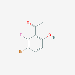 molecular formula C8H6BrFO2 B1406161 3'-Bromo-2'-fluoro-6'-hydroxyacetophenone CAS No. 1508825-17-9