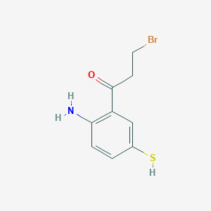 1-(2-Amino-5-mercaptophenyl)-3-bromopropan-1-one