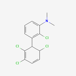 [2-Chloro-3-(2,3,6-trichlorocyclohexa-2,4-dienyl)-phenyl]-dimethyl-amine