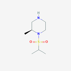 molecular formula C8H18N2O2S B1406167 (2S)-2-methyl-1-(propane-2-sulfonyl)piperazine CAS No. 1567989-91-6