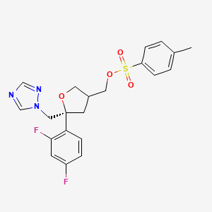 [(5S)-5-(2,4-difluorophenyl)-5-(1,2,4-triazol-1-ylmethyl)oxolan-3-yl]methyl 4-methylbenzenesulfonate