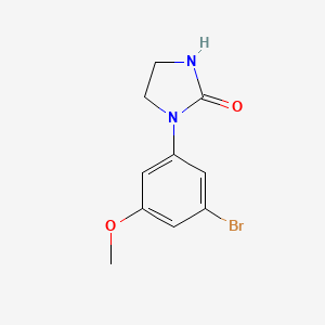 molecular formula C10H11BrN2O2 B1406170 1-(3-Bromo-5-methoxyphenyl)imidazolidin-2-one CAS No. 1556290-33-5