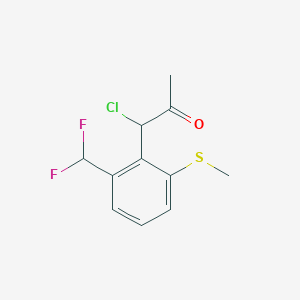 1-Chloro-1-(2-(difluoromethyl)-6-(methylthio)phenyl)propan-2-one