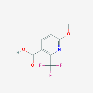 molecular formula C8H6F3NO3 B1406176 6-Methoxy-2-(trifluoromethyl)nicotinic acid CAS No. 1227516-90-6