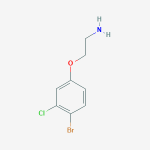 molecular formula C8H9BrClNO B1406178 2-(4-Bromo-3-chlorophenoxy)ethan-1-amine CAS No. 1427384-17-5