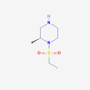 molecular formula C7H16N2O2S B1406180 (2R)-1-(ethanesulfonyl)-2-methylpiperazine CAS No. 1568167-85-0