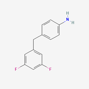 molecular formula C13H11F2N B1406181 4-(3,5-Difluorobenzyl)-phenylamine CAS No. 1519363-80-4