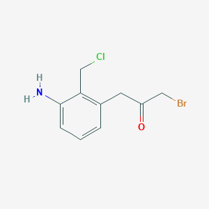 1-(3-Amino-2-(chloromethyl)phenyl)-3-bromopropan-2-one