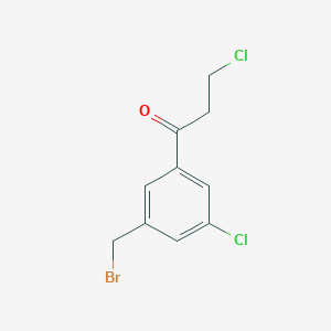 1-(3-(Bromomethyl)-5-chlorophenyl)-3-chloropropan-1-one