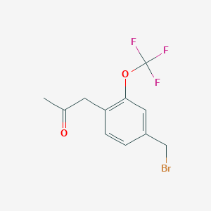 1-(4-(Bromomethyl)-2-(trifluoromethoxy)phenyl)propan-2-one