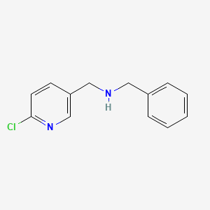 molecular formula C13H13ClN2 B1406187 Benzyl[(6-chloropyridin-3-yl)methyl]amine CAS No. 359447-56-6