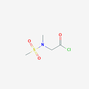 molecular formula C4H8ClNO3S B1406188 N-Methyl-N-(methylsulfonyl)glycyl chloride CAS No. 1513213-23-4
