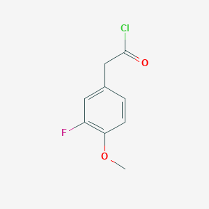 molecular formula C9H8ClFO2 B1406191 (3-Fluoro-4-methoxyphenyl)acetyl chloride CAS No. 1207516-09-3