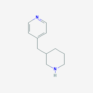 molecular formula C11H16N2 B1406193 4-(3-Piperidylmethyl)pyridine CAS No. 1337356-78-1