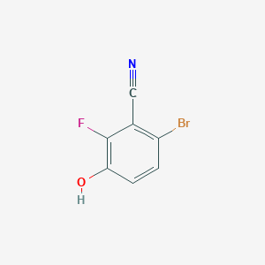 molecular formula C7H3BrFNO B1406196 6-Bromo-2-fluoro-3-hydroxybenzonitrile CAS No. 1252988-96-7