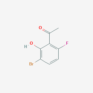 molecular formula C8H6BrFO2 B1406198 3'-Bromo-6'-fluoro-2'-hydroxyacetophenone CAS No. 1508561-98-5