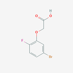 molecular formula C8H6BrFO3 B1406203 2-(5-Bromo-2-fluorophenoxy)acetic acid CAS No. 1600128-00-4