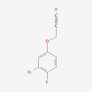 molecular formula C9H6BrFO B1406207 2-溴-1-氟-4-(丙-2-炔-1-氧基)苯 CAS No. 1548615-39-9