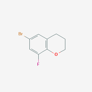 molecular formula C9H8BrFO B1406208 6-Bromo-8-fluorochroman CAS No. 1512495-61-2