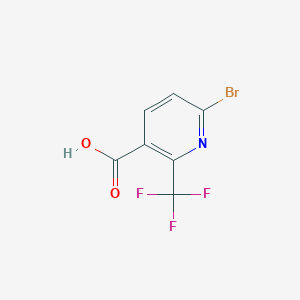 molecular formula C7H3BrF3NO2 B1406209 6-Bromo-2-(trifluoromethyl)nicotinic acid CAS No. 749875-13-6