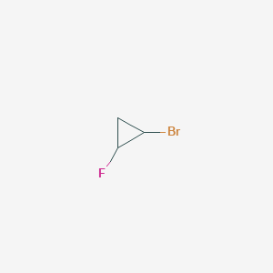 molecular formula C3H4BrF B1406211 1-Bromo-2-fluorocyclopropane CAS No. 1185112-51-9