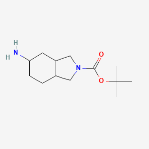 molecular formula C13H24N2O2 B1406215 Tert-butyl 5-aminooctahydro-2h-isoindole-2-carboxylate CAS No. 1252572-44-3