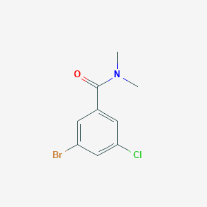 molecular formula C9H9BrClNO B1406216 3-Bromo-5-chloro-n,n-dimethylbenzamide CAS No. 1369869-37-3