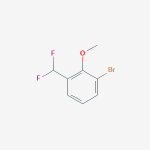 molecular formula C8H7BrF2O B1406221 2-Bromo-6-(difluoromethyl)anisole CAS No. 1261775-75-0