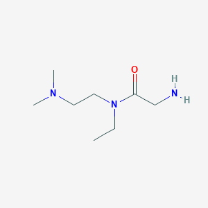 molecular formula C8H19N3O B14062218 2-amino-N-[2-(dimethylamino)ethyl]-N-ethylacetamide 