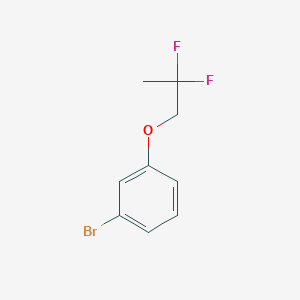 molecular formula C9H9BrF2O B1406222 1-Bromo-3-(2,2-difluoropropoxy)-benzene CAS No. 1780786-26-6