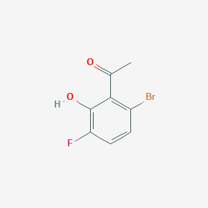 molecular formula C8H6BrFO2 B1406223 6'-Bromo-3'-fluoro-2'-hydroxyacetophenone CAS No. 1784890-10-3
