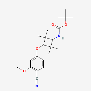 1,1-dimethylethyl N-[cis-3-(4-cyano-3-methoxyphenoxy)-2,2,4,4-tetramethylcyclobutyl]carbamate