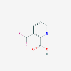 molecular formula C7H5F2NO2 B1406232 3-(Difluoromethyl)pyridine-2-carboxylic acid CAS No. 1256794-75-8