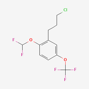 1-(3-Chloropropyl)-2-(difluoromethoxy)-5-(trifluoromethoxy)benzene