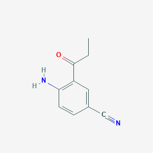 1-(2-Amino-5-cyanophenyl)propan-1-one