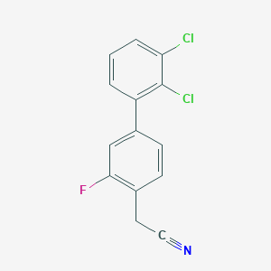 (2',3'-Dichloro-3-fluoro-biphenyl-4-yl)-acetonitrile