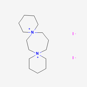 6,9-Diazadispiro[5.2.5~9~.3~6~]heptadecane-6,9-diium diiodide