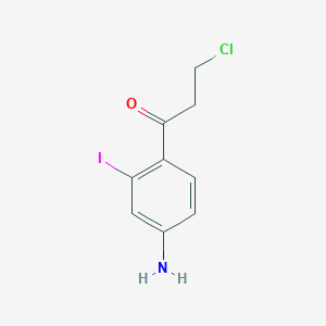 1-(4-Amino-2-iodophenyl)-3-chloropropan-1-one